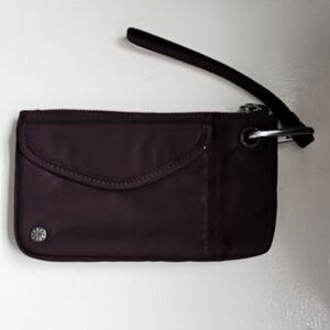Burgundy clutch bag